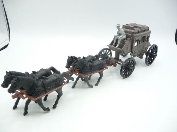 Classic Toy Soldiers USA: Great overland stagecoach with coachman