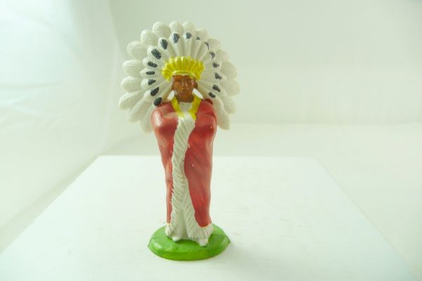 Britains Swoppets Indian chief standing with cape (red) (made in HK)