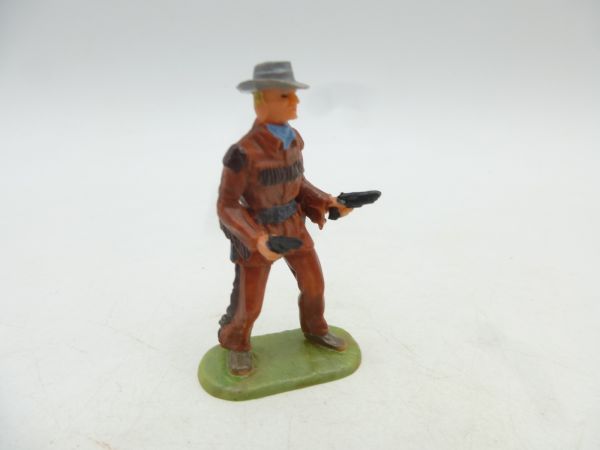 Elastolin 4 cm Trapper with 2 pistols, No. 6970 - great early figure