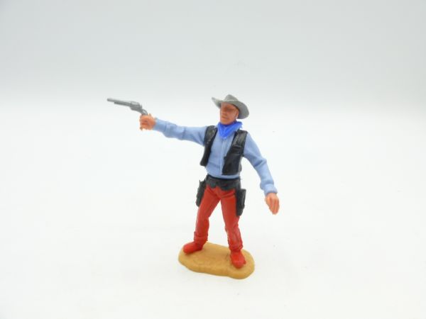 Timpo Toys Cowboy 2. Version stehend mit Pistole - seltenes Unterteil