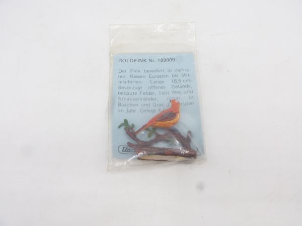 Elastolin soft plastic Goldfinch, No. 189809 - orig. packaging, brand new