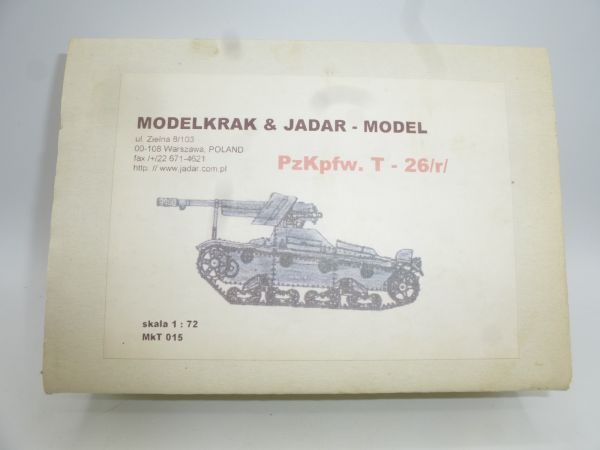 1:72 Resin Modelkrak & Jadar Model PzKpfw.T-26/r/ - siehe Fotos