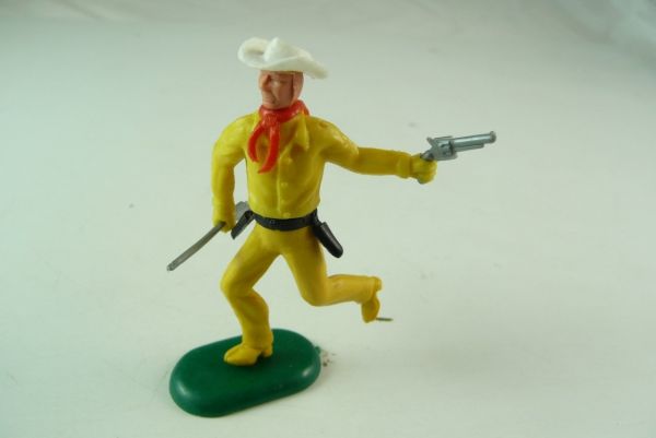 Crescent Cowboy running with rifle and pistol