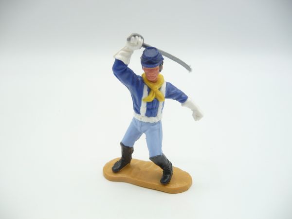 Timpo Toys Union Army Soldier 4. version lunging with sabre from above
