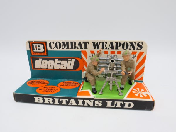 Britains Deetail Grenade Launcher Englishman - orig. packaging, rare display