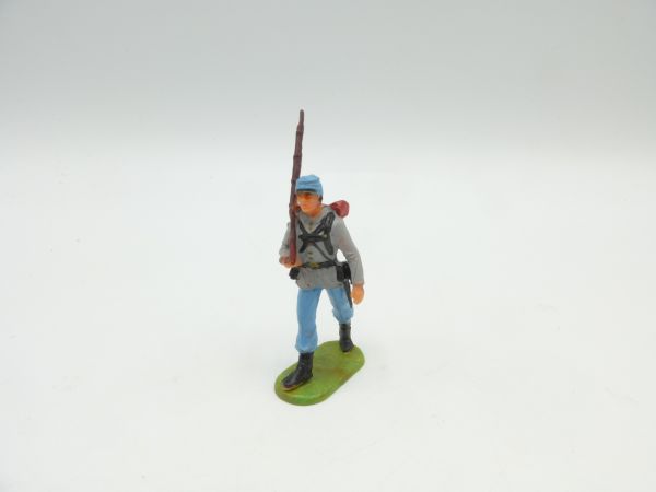 Elastolin 4 cm Confederate Army soldier marching, No. 9181
