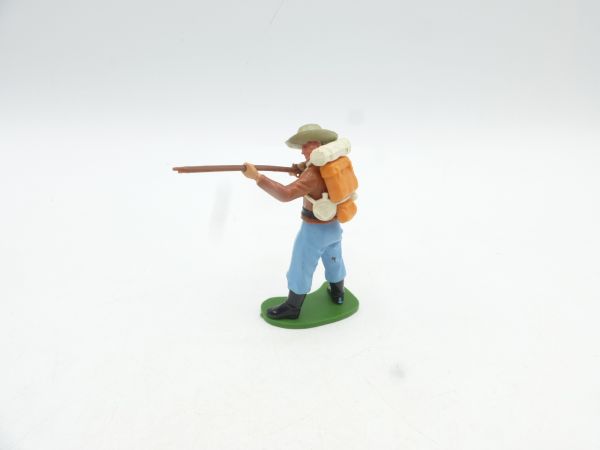 Britains Swoppets Butternut soldier standing shooting rifle