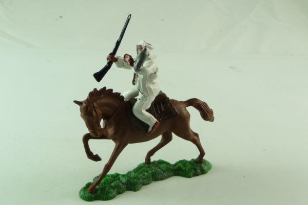 Reisler Arab on horse with rifle and falcon