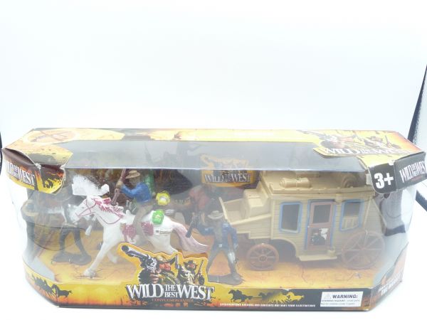 Blister box with carriage + Cowboys "Wild the Best West" - unused