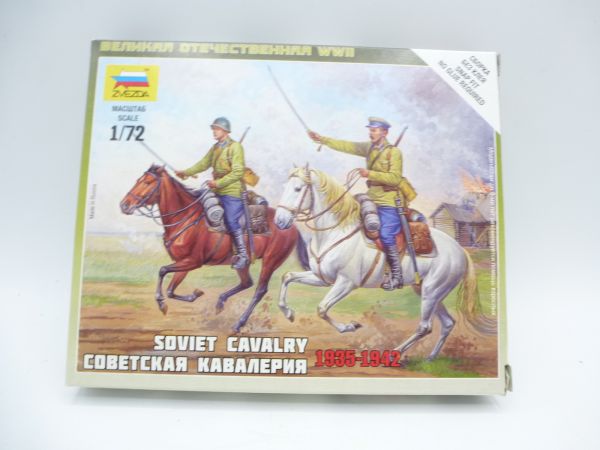 Zvezda 1:72 Soviet Cavalry, No. 6161 - orig. packaging, on cast