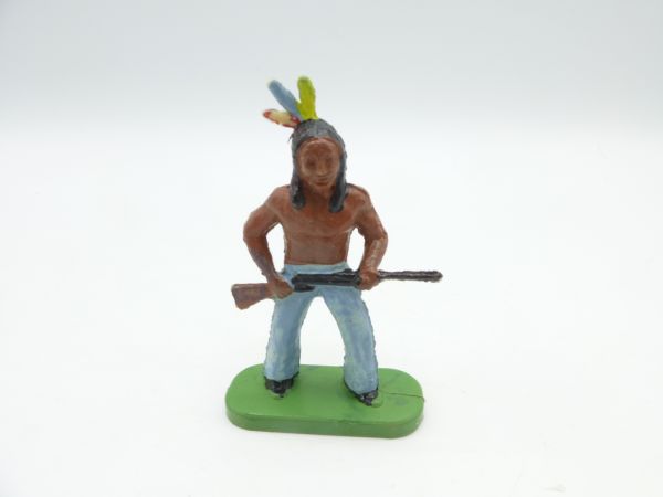 Indianer, Gewehr vor dem Körper (5,4 - 6 cm Größe)