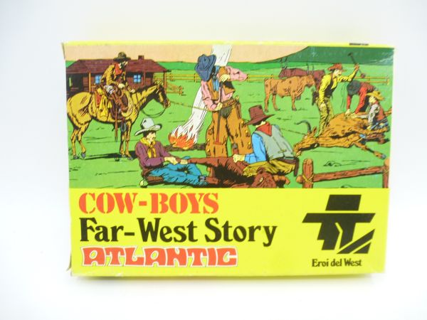 Atlantic 1:72 Far-West-Story, Cowboys, No. 1015 - orig. packaging, figures on cast
