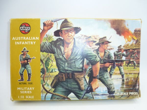 Airfix 1:32 Australian Infantry, No. 51488-3 - orig. packaging, complete