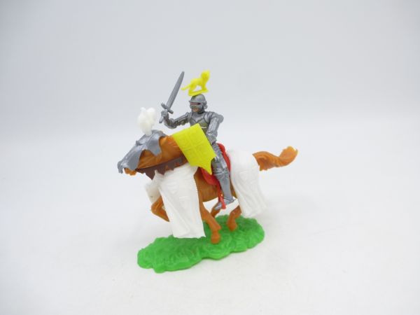 Elastolin 5,4 cm Knight riding with sword