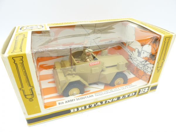 Britains 8th Army Scout Car - top condition, orig. packaging
