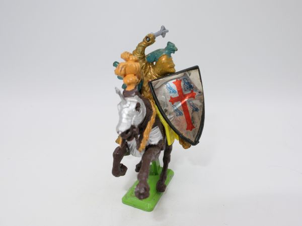 Britains Deetail Gold knight on horseback with mace