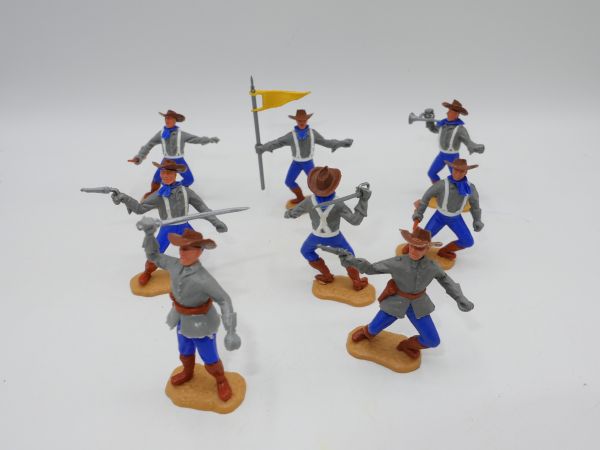 Timpo Toys Set of Southerners 1st version on foot (8 figures)