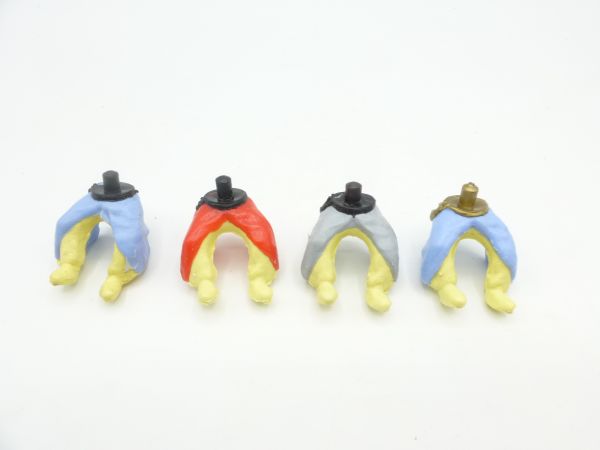 Timpo Toys 4 Kamelreiterunterteile - inkl. hellblau mit schwarzem Gurt