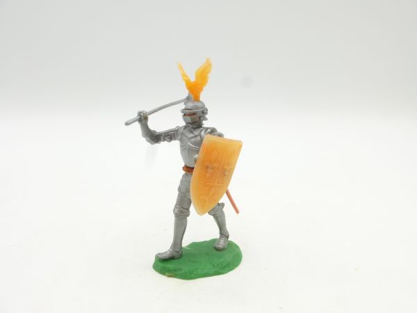 Elastolin 5,4 cm Knight standing with battle axe (+ sword scabbard)