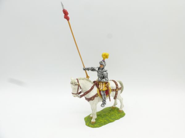 Preiser 7 cm Lancer on standing horse, No. 9077