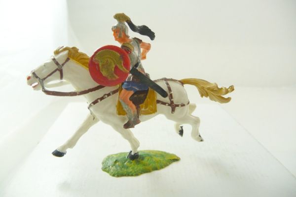 Elastolin 4 cm Magister zu Pferd mit Schwert, Nr. 8450 - tolle Bemalung