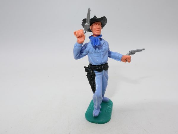 Timpo Toys Cowboy 2nd version standing - variant: light blue legs